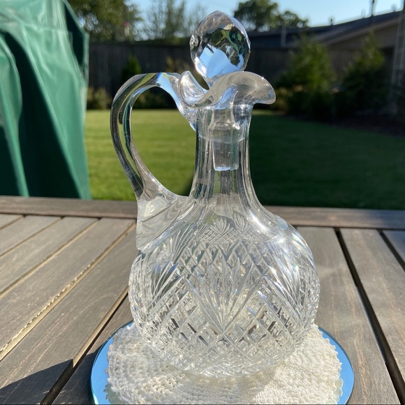 Vintage ABP - Strawberry Diamond Cut Cruet Bottle